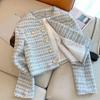 Podzim Jaro Ženy Bunda Retro Knoflíček Decoe Kulatý výstřih Jednořadé náprsní kapsy Dlouhé rukávy Volné Dojíždění Kabát na seznamování