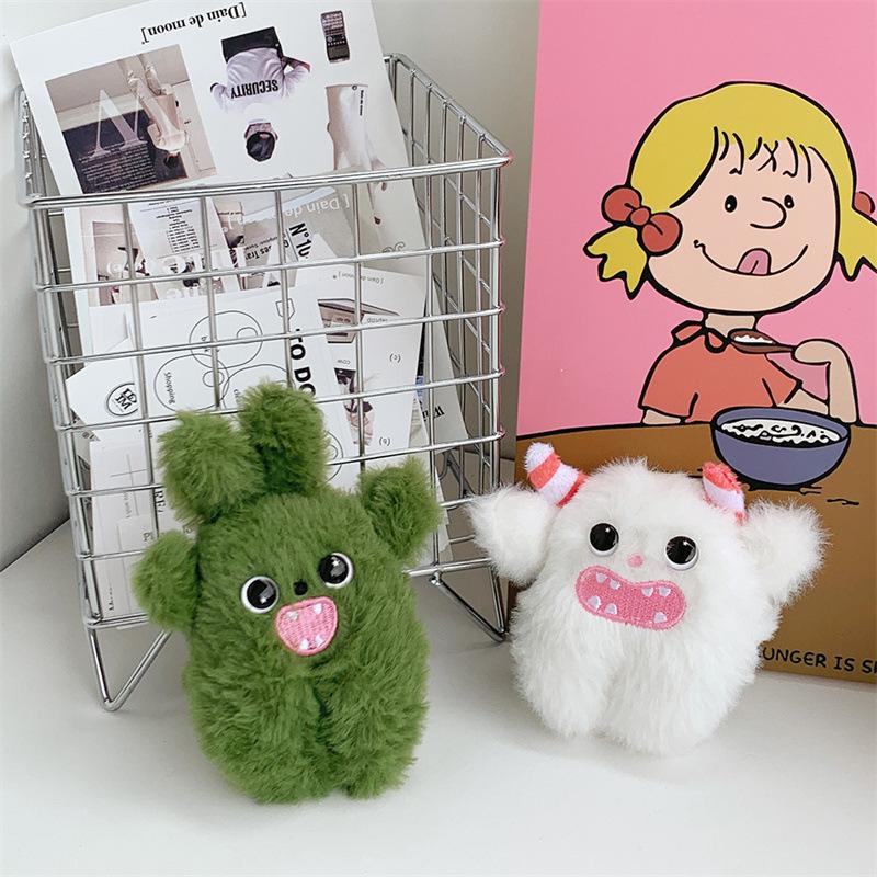 Cute Little Rabbit Monster Creative Doll Grab Machine Doll Holiday Backpack Keychain Plush Doll Pendant