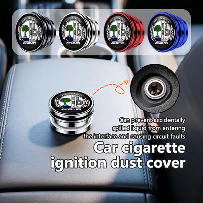Alloy Socket Dust Cover Lighter Plug Car Cigarette Lighter Cap For Mercedes Benz AMG A B C E S G Class A180 CLK CLA GLE GLC W212