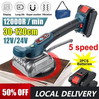 12V/24V Elektrische Fliesenmaschine Vibratoren Hohe Leistung Akku-Fliesenvibratoren Automatisches Bodenfliesen Fliesenwerkzeug