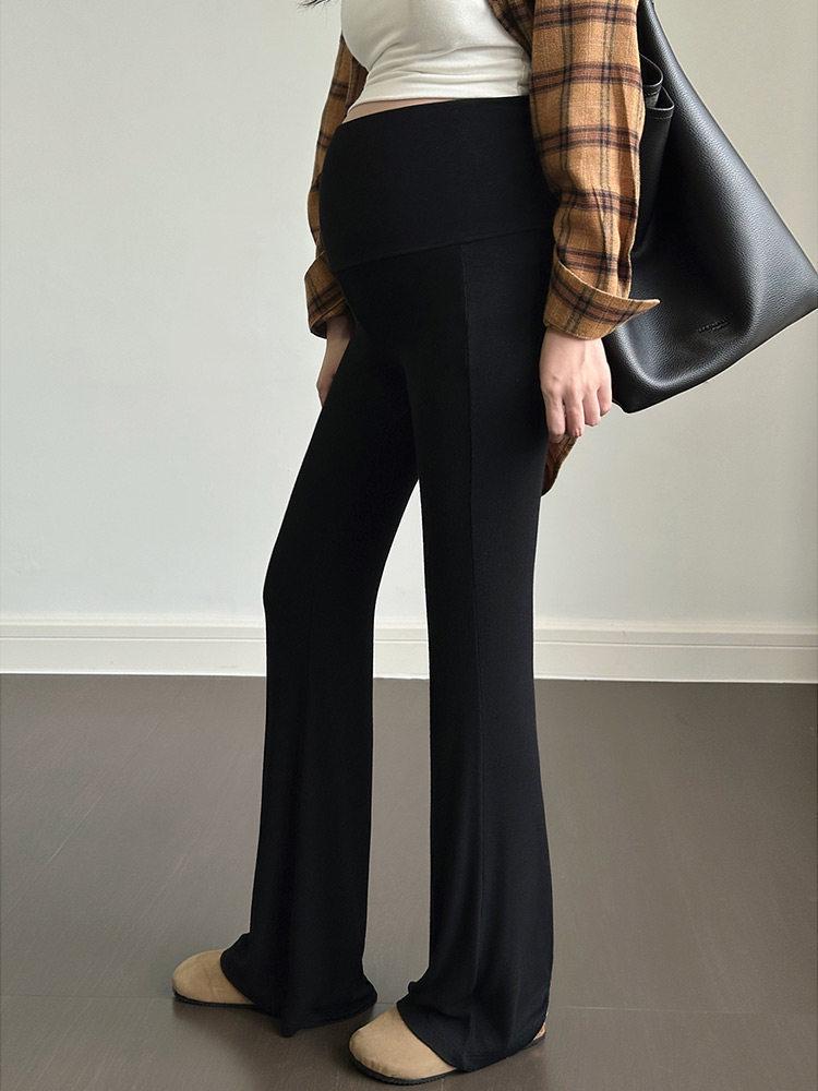 

Fashionable Plus Size Maternity Flare Pants with Tummy Support for Spring and Autumn L [110-135 lbs]