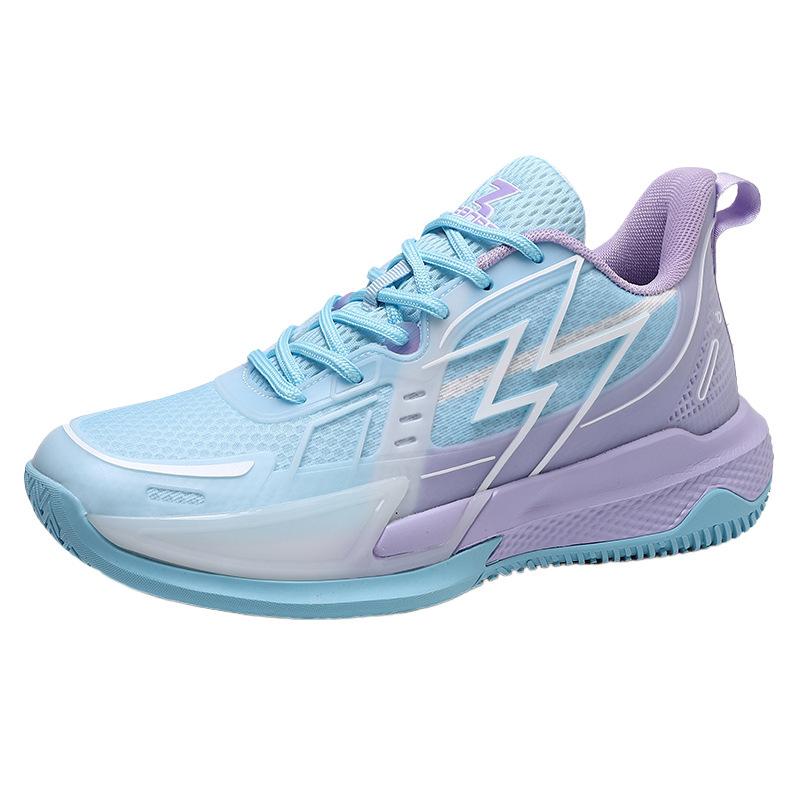 725 Men's and Women's Shoes Mesh Basketball Shoes Low-top Breathable Fashion Luminous Wear-resistant Non-slip Moisture Training Shoes 837