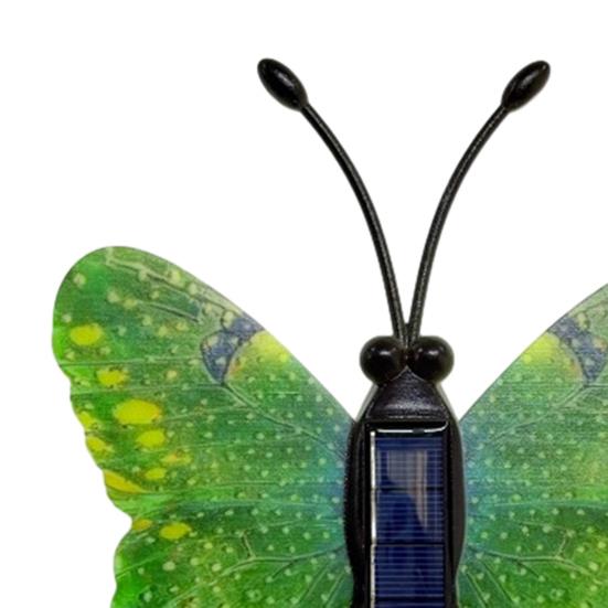 Solar Butterfly Garden Light, Color Changing LED Wall Lamp, Waterproof Outdoor Decoration for Lawn Yard Patio Decor