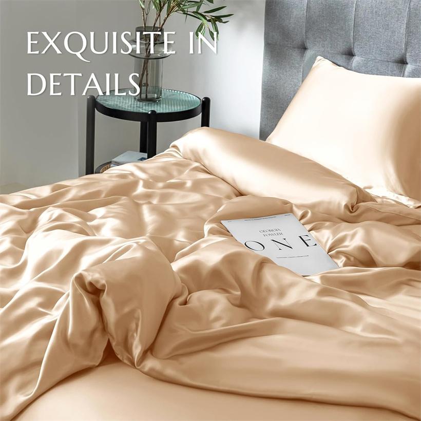 Bettbezug aus Maulbeerseide, 100 % Seide, Bettbezüge für Einzel-, Doppel-, Queen-Size- und King-Size-Betten, Bettbezug für Paare, pflegeleicht