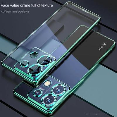 Ultradünne, galvanisierte Silikon-TPU-Telefonhülle für Infinix Hot 40 Pro, galvanisierte, transparente, stoßfeste Rückseite für Infinix Hot 30 Play NFC 30i 40