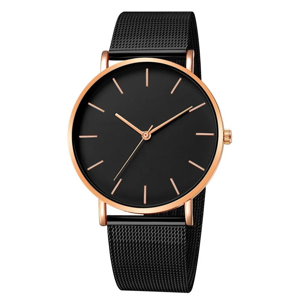 Ultra-thin Fashion Watch Women Luxury Metal Mesh Belt Ladies Quartz Wristwatches Minimalist Elegant Woman Watches reloj mujer