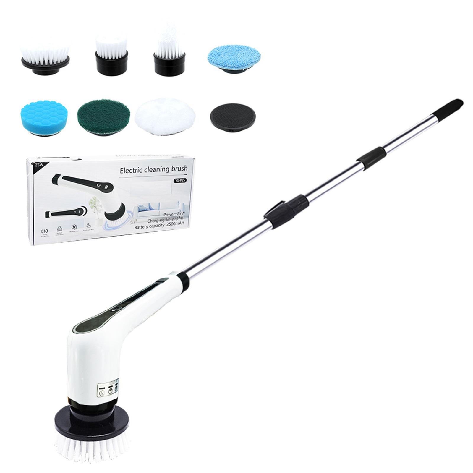 

User Friendly Motorized Cleaner Cleaning Brush Set Efficient Home Scrub Brush Effective & Time Saving Cleaning Solution