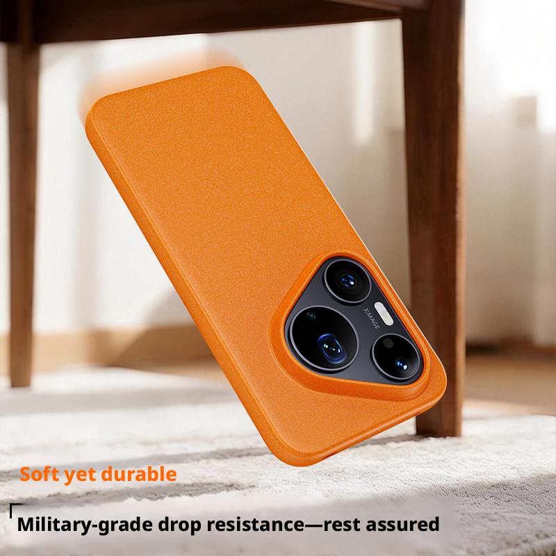 For Huawei Pura 90 Pro Max and Pura 90 Pro Case Frosted Rock Sand Magnetic Stain-resistant Leather Shockproof Bumper Cover