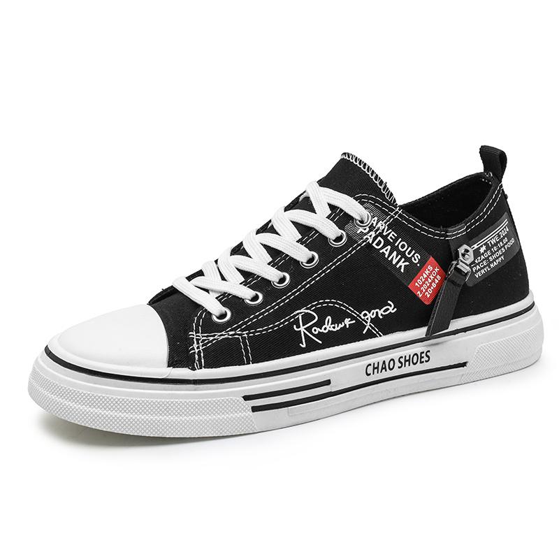 

Men s plus size casual Canvas shoes summer soft-sole non-slip outdoor walking shoes fashion youth sports board shoes flat shoes 40