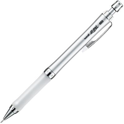 Uni Mitsubishi Pencil Mechanical Pencil Alpha Gel 0.5 Soft Slim White - Ideal for Comfortable Writing