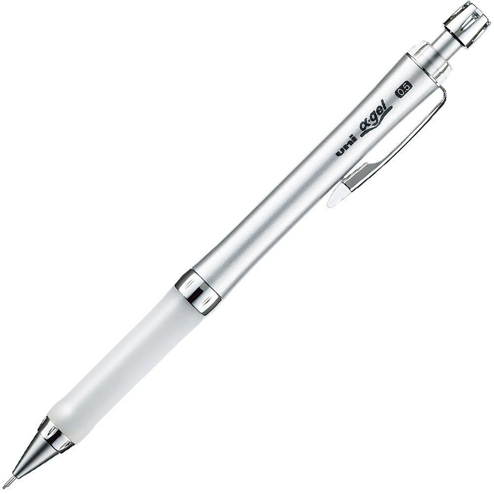 Uni Mitsubishi Pencil Mechanical Pencil Alpha Gel 0.5 Soft Slim White - Ideal for Comfortable Writing