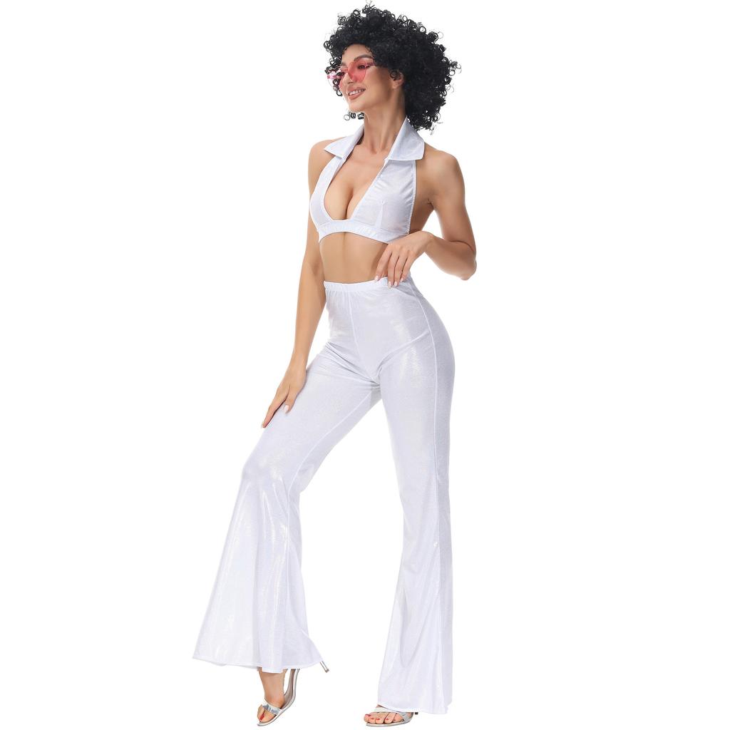 Ladies' 80s Vintage Disco Uniforms, Cosplay Cos Halloween Costumes, Show Prom Costumes