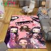 Fashion Hot Cartoon K-Kamado Nezuko Printed Carpets Living Room Anti-Skid Area Rug Kids Bedroom Mats Yoga Mat Large Carpet Decor