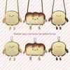 Creative Cartoon Toast Bread Crossbody Bag – Cute & Casual Shoulder Coin Purse for Students
