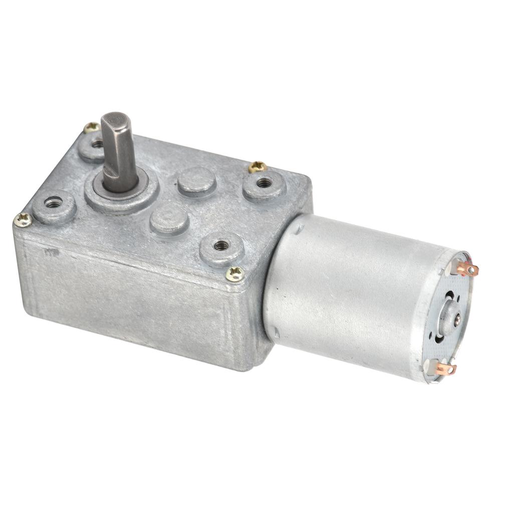 Šnekový motor JSX100370 samosvorný DC 12V 62 ot/min Redukce otáček Elektrický reduktorový motor