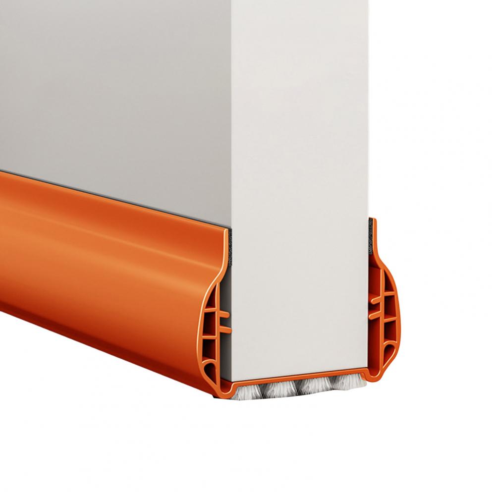 Dust Prevention Door Seal Strip Noise Reduction Door Strip Weatherproof Door Bottom Sealing Strip with Brush for Noise