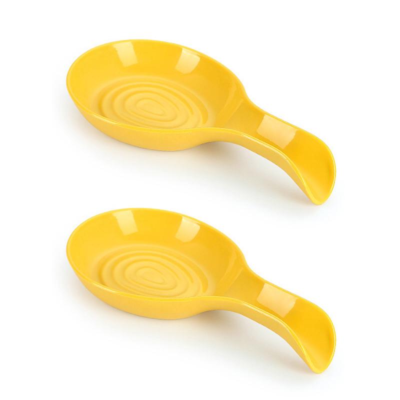 Skjeholder Stor Keramisk Skjeholder Varmebestandig Kokeskjeholder Kaffeskjeholder Tåler Oppvaskmaskin Keramisk Skjeholder