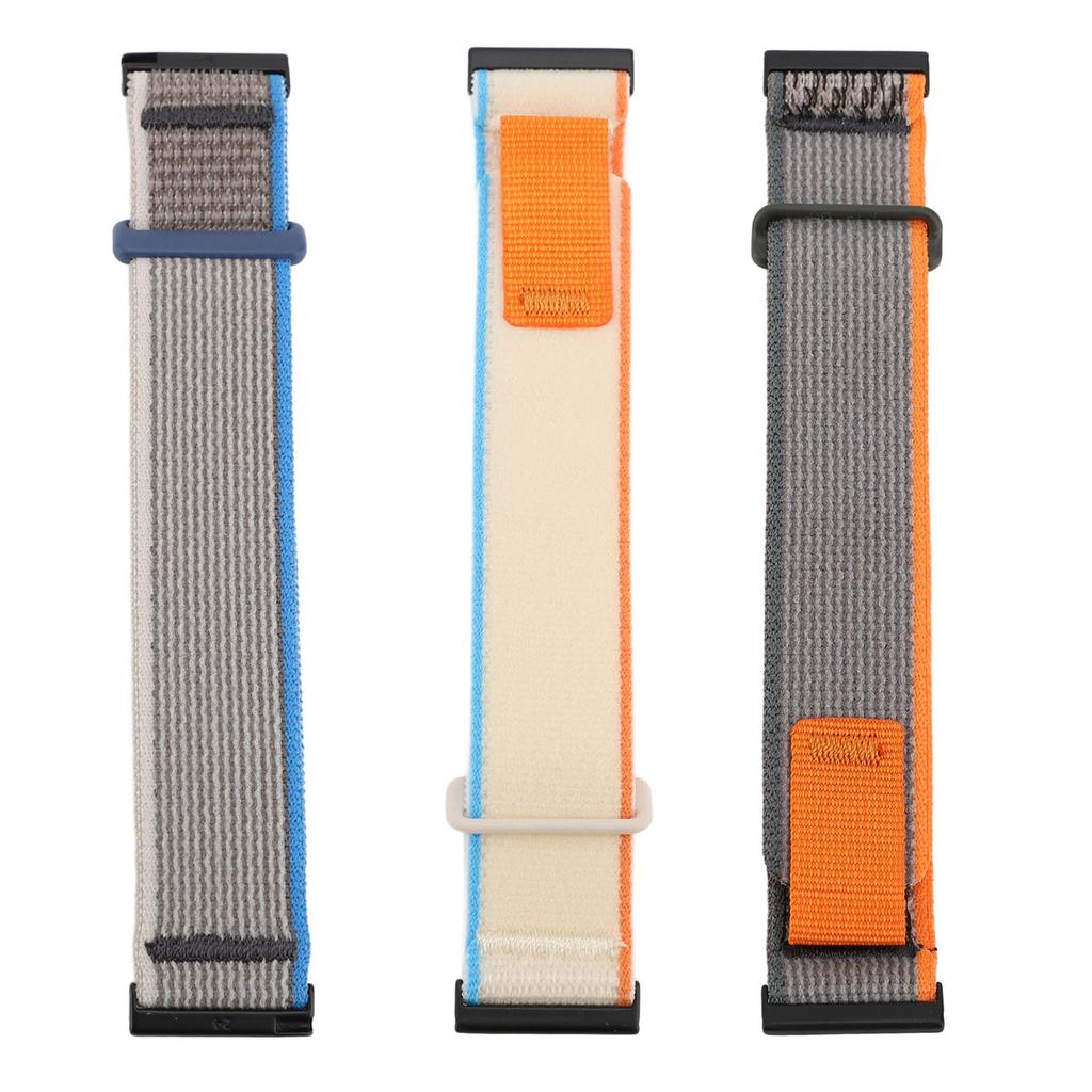 Sportovní nylonový řemínek na hodinky se suchým zipem 24 mm Elastický Prodyšný Nastavitelný Náhradní Watc