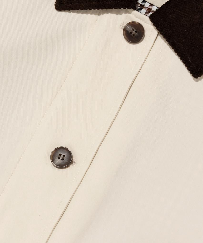 Cargobros For Woman Collared Half Work Jacket (Ivory)