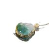 Collana con Ciondolo Buddha per Uomo Donna, Ciondolo Buddha Portafortuna in Lega di Zinco, Colore Verde, Gioielli Trendy in Stile Etnico
