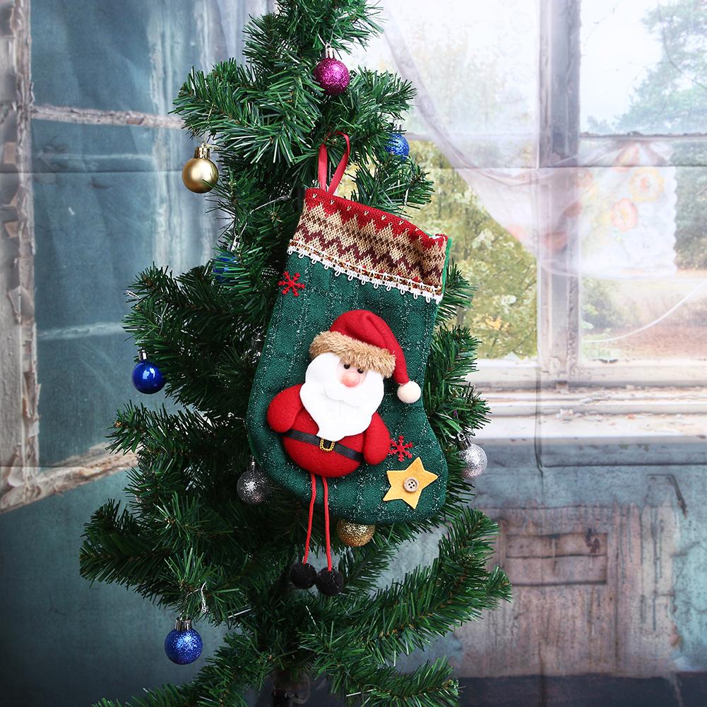 Christmas Stocking Candy Bags Xmas Socks Gift Bags Christmas Party Decor