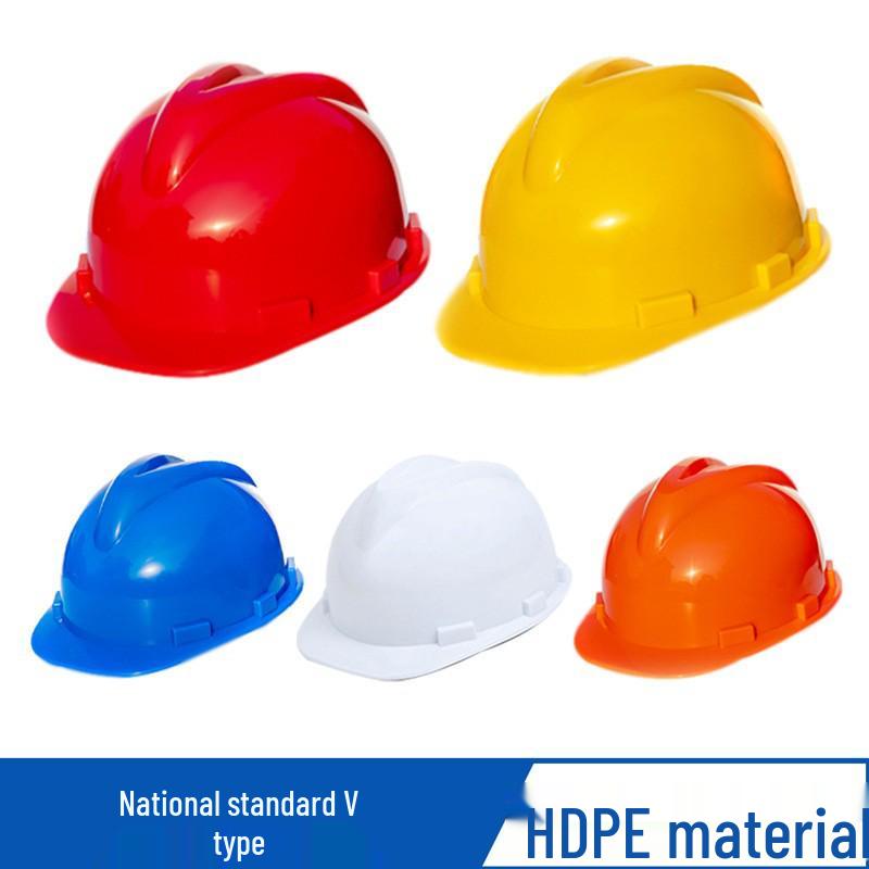 V-Shaped ABS Fiberglass Safety Helmet with Breathable Design and Custom Logo Printing