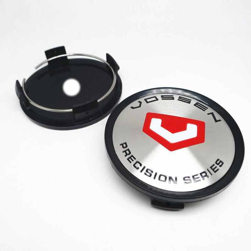 4pcs 75mm 70mm Vossen Wheel Center Hub Caps Hubcaps Car Rims Dust-proof Cover Badge