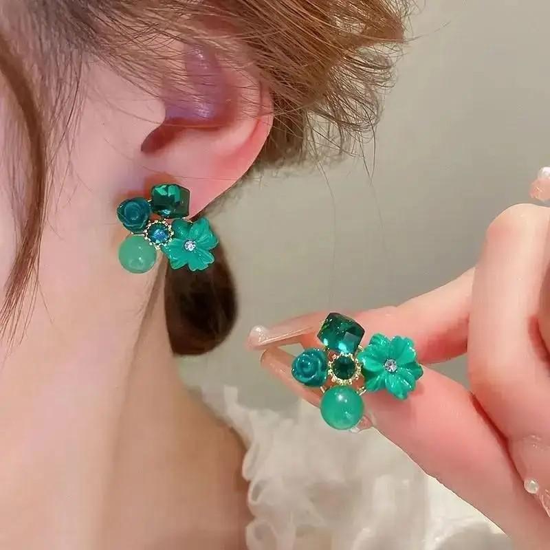 925 Silver Heart Pearl Stud Earrings for Women Luxury Minimalist Jewelry