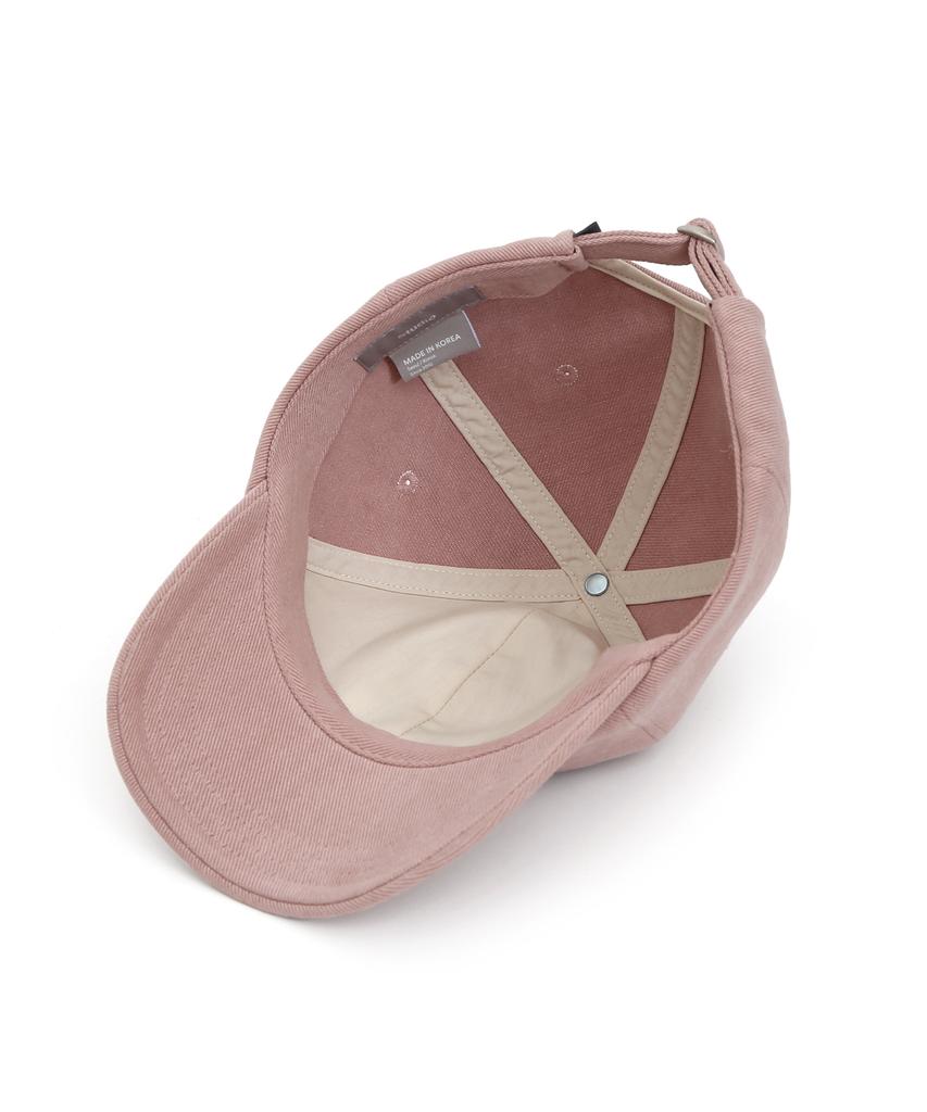Eondeokeonteulolseutyudio Studded Logo Ball Cap Ball Cap / Jewel Stud / Batik Pink