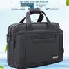 Men's Large Capacity Business Briefcase - Single Shoulder Crossbody Oxford Canvas Laptop Bag for 15.6" Devices.
