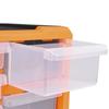 Organisateurs multi-tiroirs - vidaXL - 2 pcs - 12 tiroirs - Plastique - 26,5x16x26 cm
