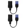 2pcs EC5 Cigarette Lighter Socket Car Female Converter for 12V Car Battery Booster