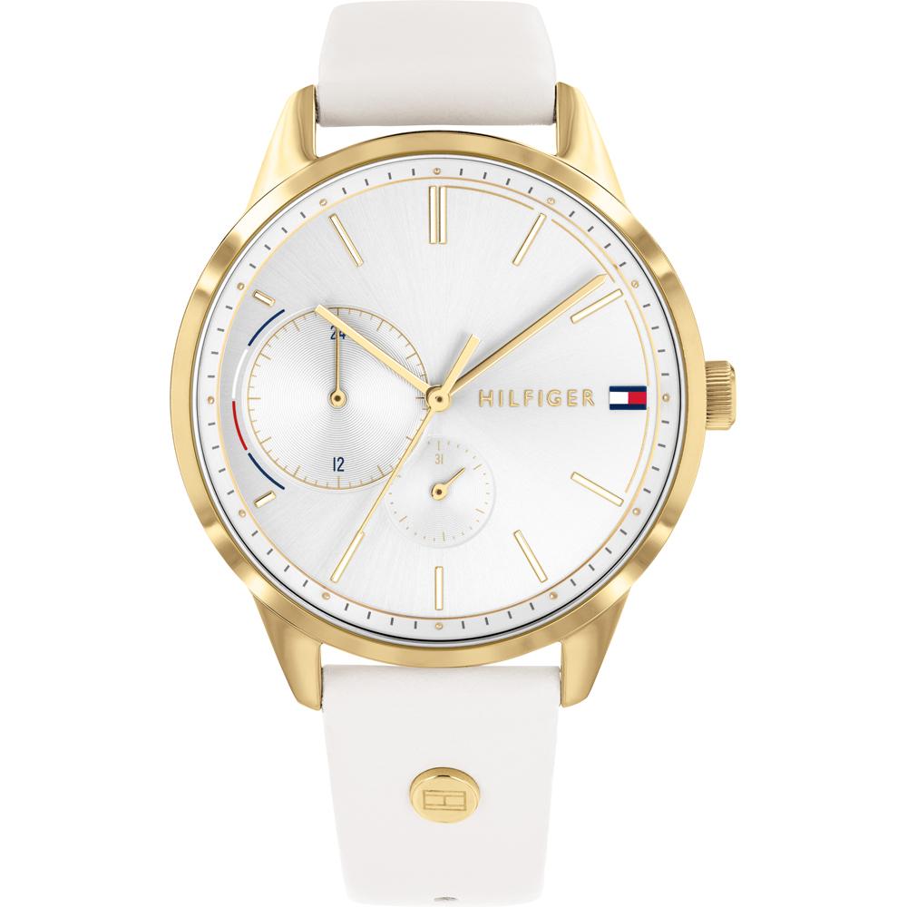 Tommy Hilfiger Brooke Silver Dial White Leather Women s Quartz Watch 1782018 серебряный