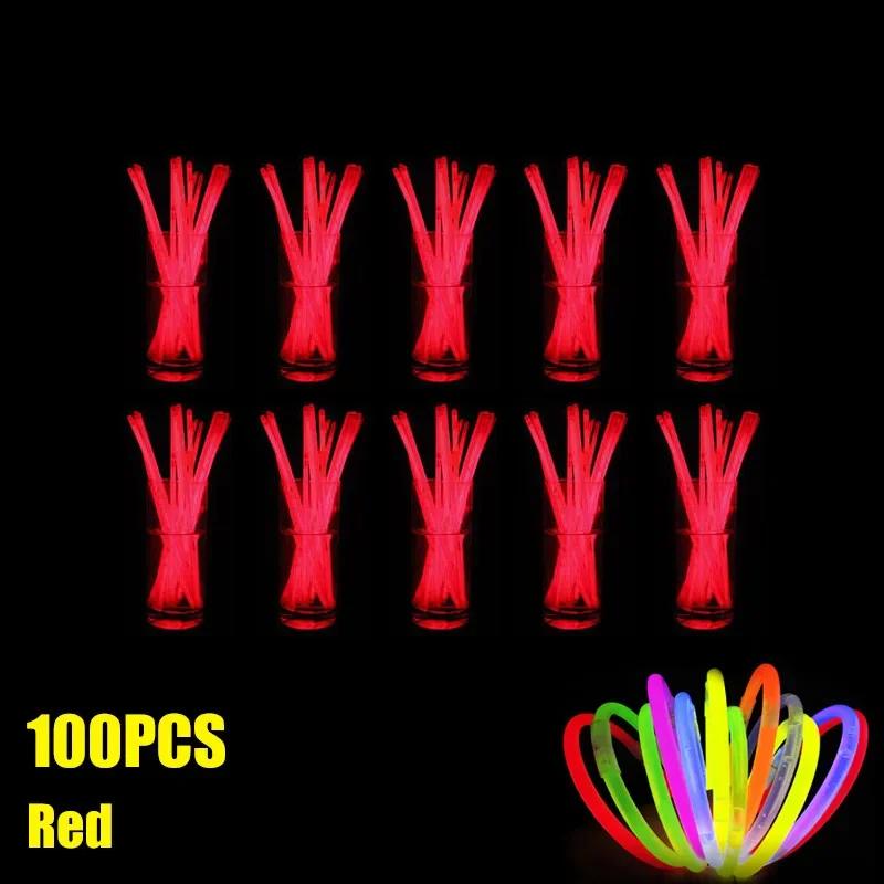 Nowa 2025 Fluorescencyjna Bransoletka w Kształcie Patyka Naszyjnik Glow Stick Bransoletka Materiały Imprezowe Dekoracja Koncertowa Jednorazowy Fluorescencyjny Patyk