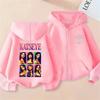 Kids Zip Up Sweatshirts Kpop Katseye Print Hoodie Children Clothes Kids Casual Tops Girl Boy Sweatshirt Zipper Hoody Streetwear