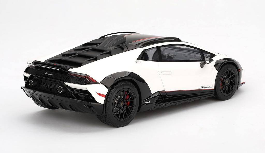 TOP SPEED Scale Lamborghini Huracan Sterrato Bianco Asopo Finished Model TS0610 1/18 (White)
