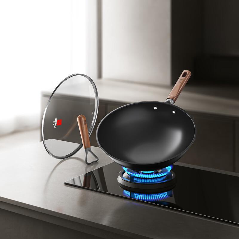 Sanhe 32cm Titanium Iron Non-stick Wok