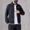 Li Ning Solid Color Stand Collar Logo Casual Knitted Sports Jacket Hoodie Men Jacket Black AWDT643-1