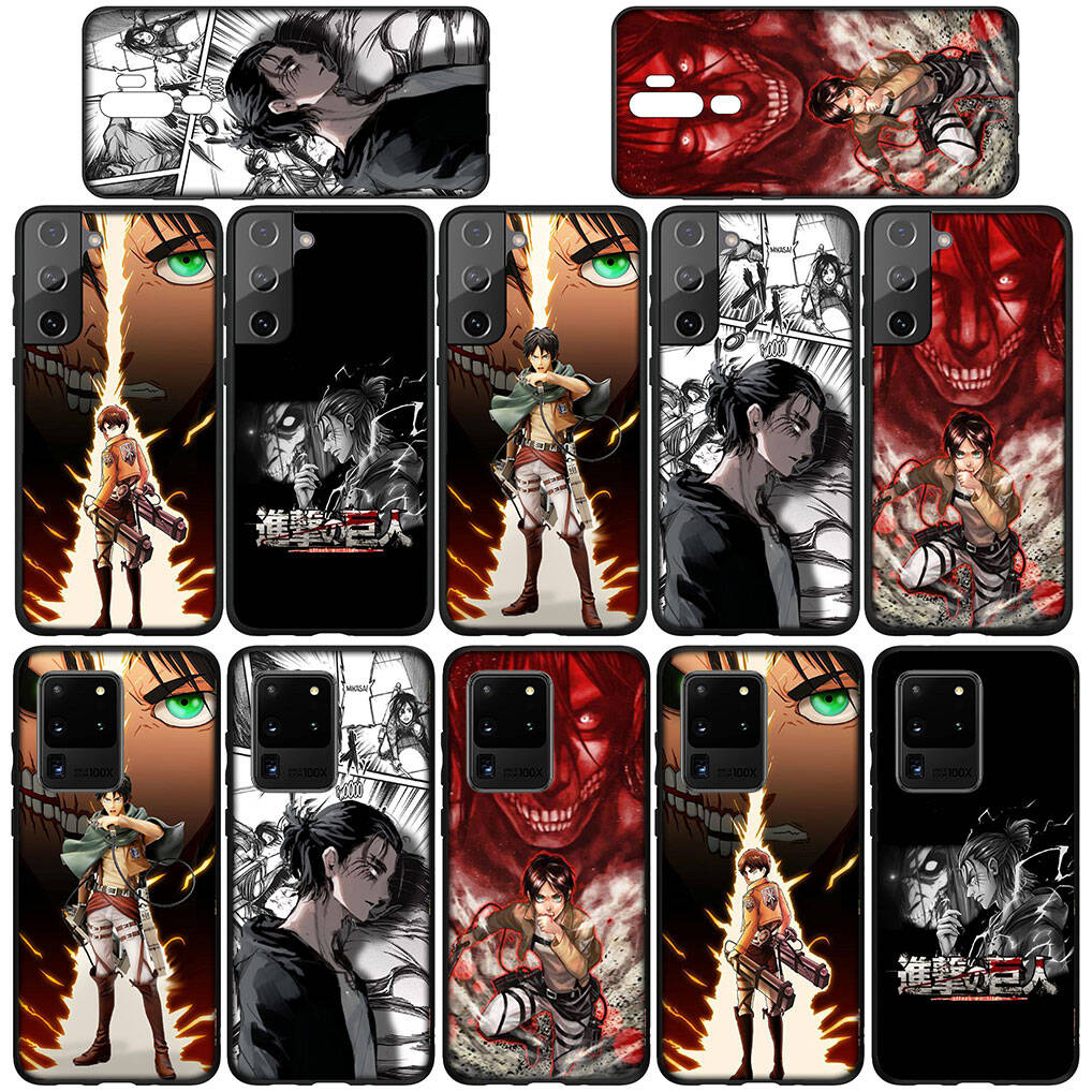 Für iPhone 17 16 15 Xiaomi Poco F7 F8 X7 C85 C75 C71 M8 Redmi Note 14 13 12 11 Pro Max 14C 13C 15C A3 A4 Handyhülle Eren Jäger Attack on Titan Levi