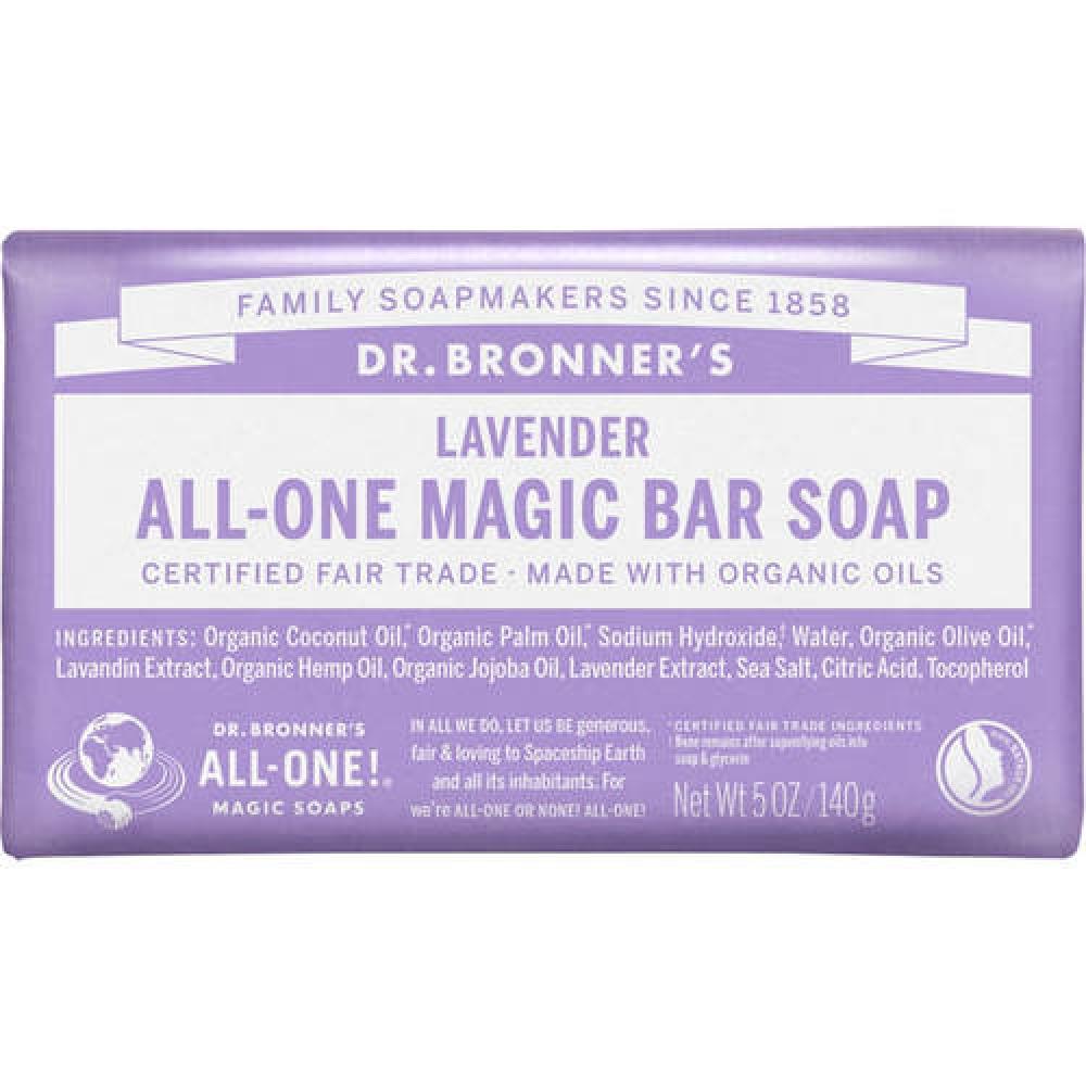 

Dr. Bronner Magic Soap Bar Lavender 140g