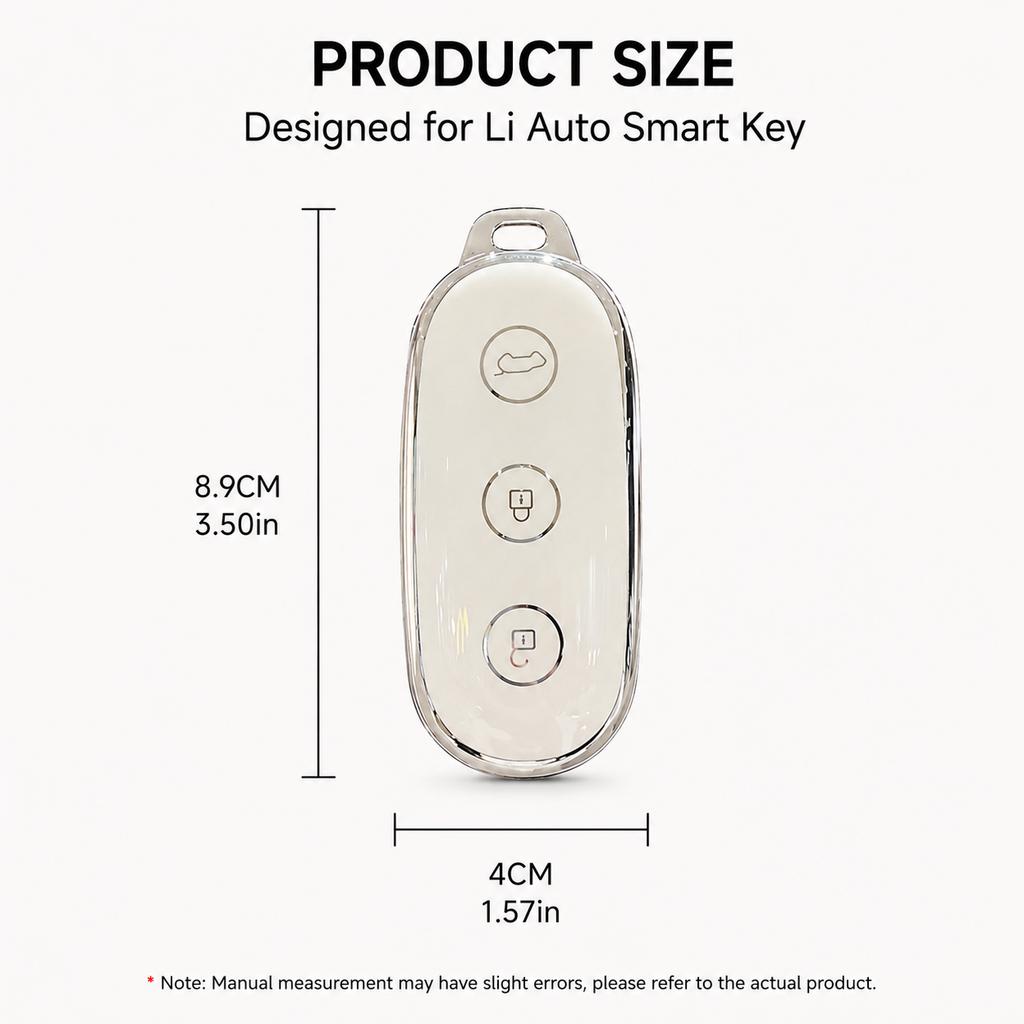 TPU Key Case for Li Auto L6 L7 L8 L9 Mega One, Full Protection Key Cover