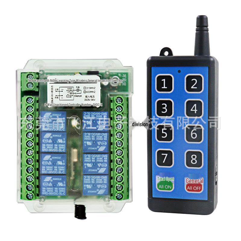 8-Way Wireless Remote Control for Oxygenator, Water Pump, and Lighting