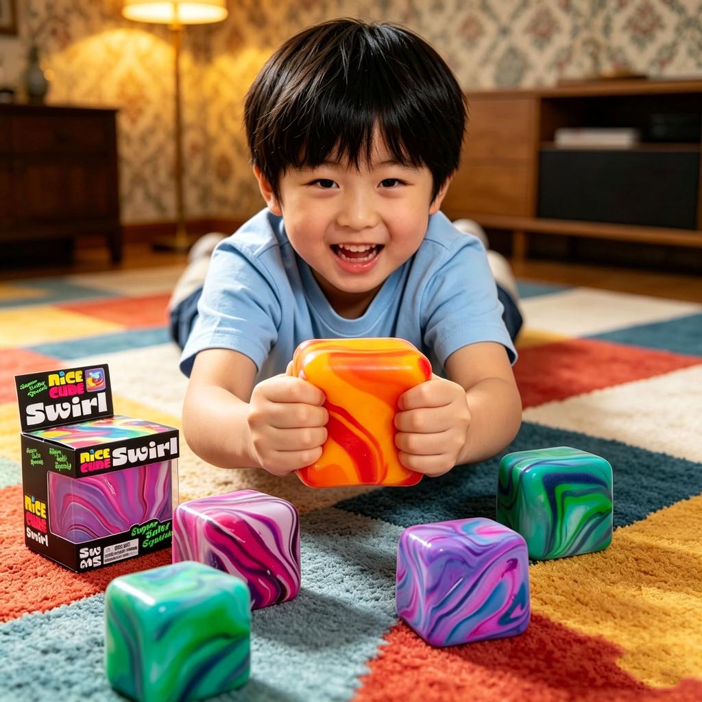 Needoh Płatek Śniegu Kostka Lodu Cukier Słód Squishy Pudełko Niespodzianka Odstresowujące Powoli Odbijająca Zabawka do Ściskania Przeciw Lękom Zabawki Puzzle Ręczne