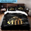 3pcs Fc Crest Design Printed Bedding Set Duvet Cover Closure Includes 1 Duvet Cover & 2 Pillowcases Bedding Sets Home Decor Gifts