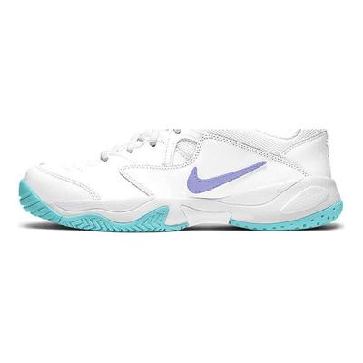 Court Lite 2 Classic Pohodlné Tlumení Nárazů Protiskluzové Odolné Nízké Tenisky Dámské tenisky Bílá Modrá Fialová AR8838-124