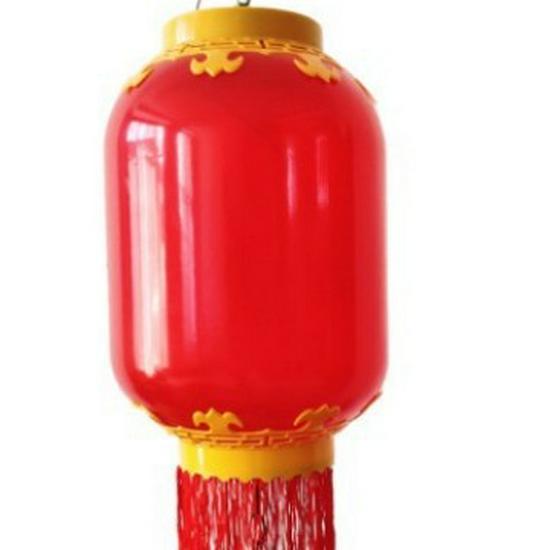 Red Acrylic LED Waterproof Outdoor Lantern for Street and Landscape Decoration