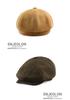 Men's Sheepskin Suede Newsboy Cap: Retro Octagonal Flat Beret for Spring and Autumn.