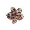 ECARLA - Flower-shaped Hair Clip, Brown Panther