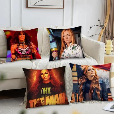 B-Becky Lynch Pillow Case Square Pillow Bedroom Sofa Leisure Comfort Cushion Car Living Room Home Decoration