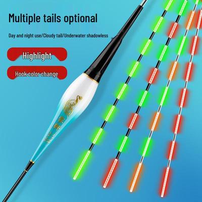 Leuchtender Angelpose zur doppelten Verwendung: Farbwechselnder, Tag/Nacht, Elektronischer Bissanzeiger für verschiedene Karpfenarten